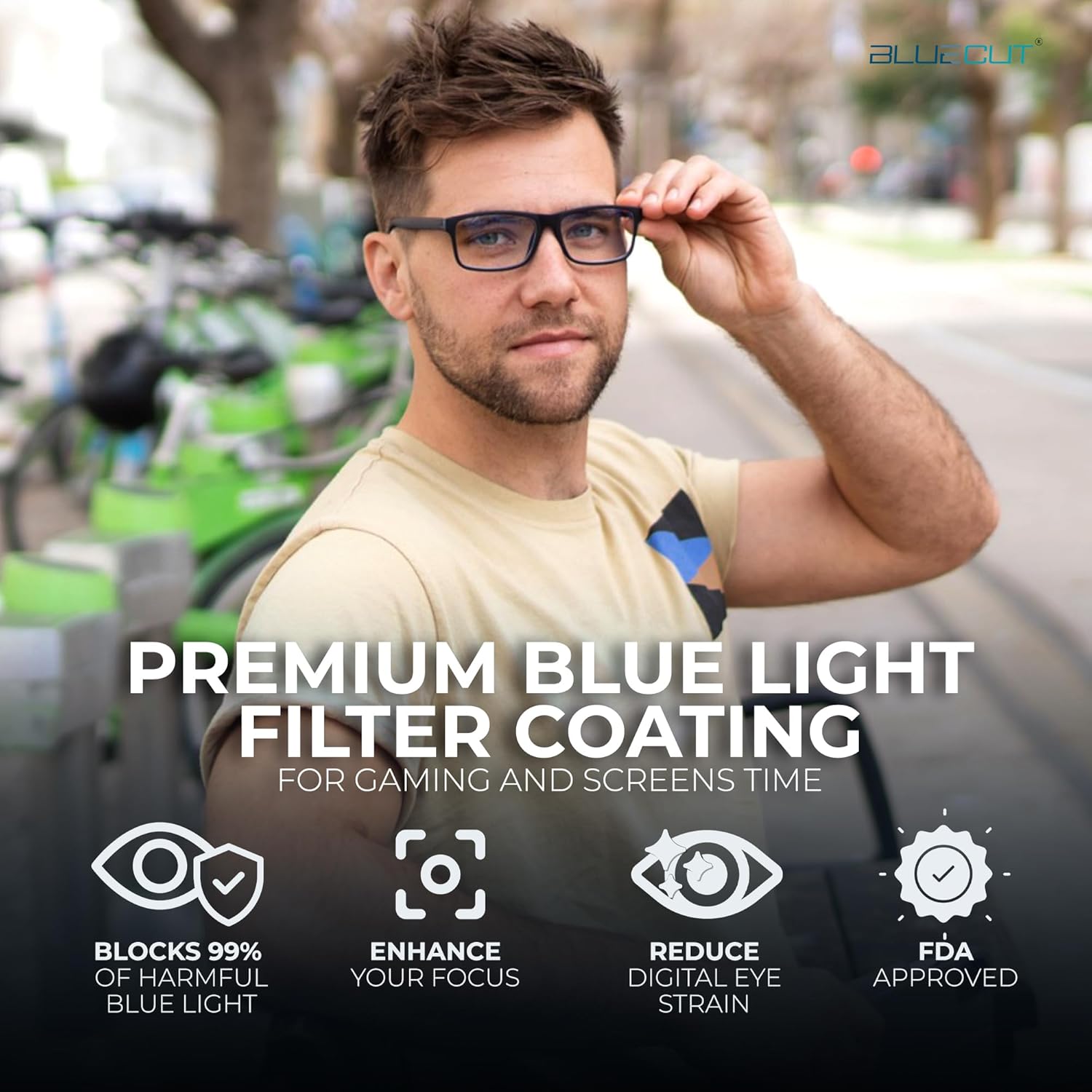 Blue Cut Kacamata Penangkal Cahaya Biru - foto 2